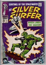 SILVER SURFER #2 (1968) FN 1ST APP BADOON TAPE ON SPINE