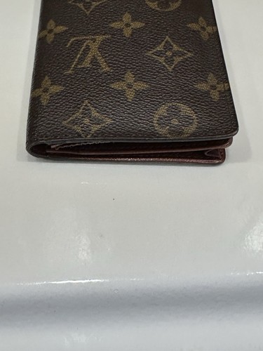 Original Louis Vuitton LV Monogramm Porte Valeurs Scheckbuch Geldbörse Frankreich 2001 - Bild 3 von 12