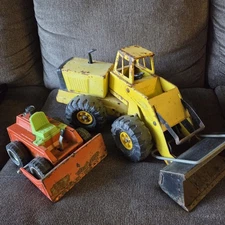 Vintage Diecast Tonka & Nylint Construction Toys Yellow & Orange Collectible