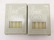VTG Chime Wax Candles Lot of 24ct 4"H Christmas Candles Only No Chimes D4445