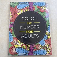 Coloring Book Large Print Relaxing Designs Flowers Butterflies