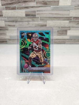 2025 Topps Cosmic Chrome Christian McCaffrey Aqua Equinox Refractor /199 49ers