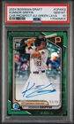 2024 Bowman Chrome Konnor Griffin Rookie RC 1st Green Lava Ref Auto /99 PSA 10