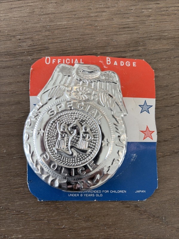 1950’s Vintage Toy Police Badge From Japan