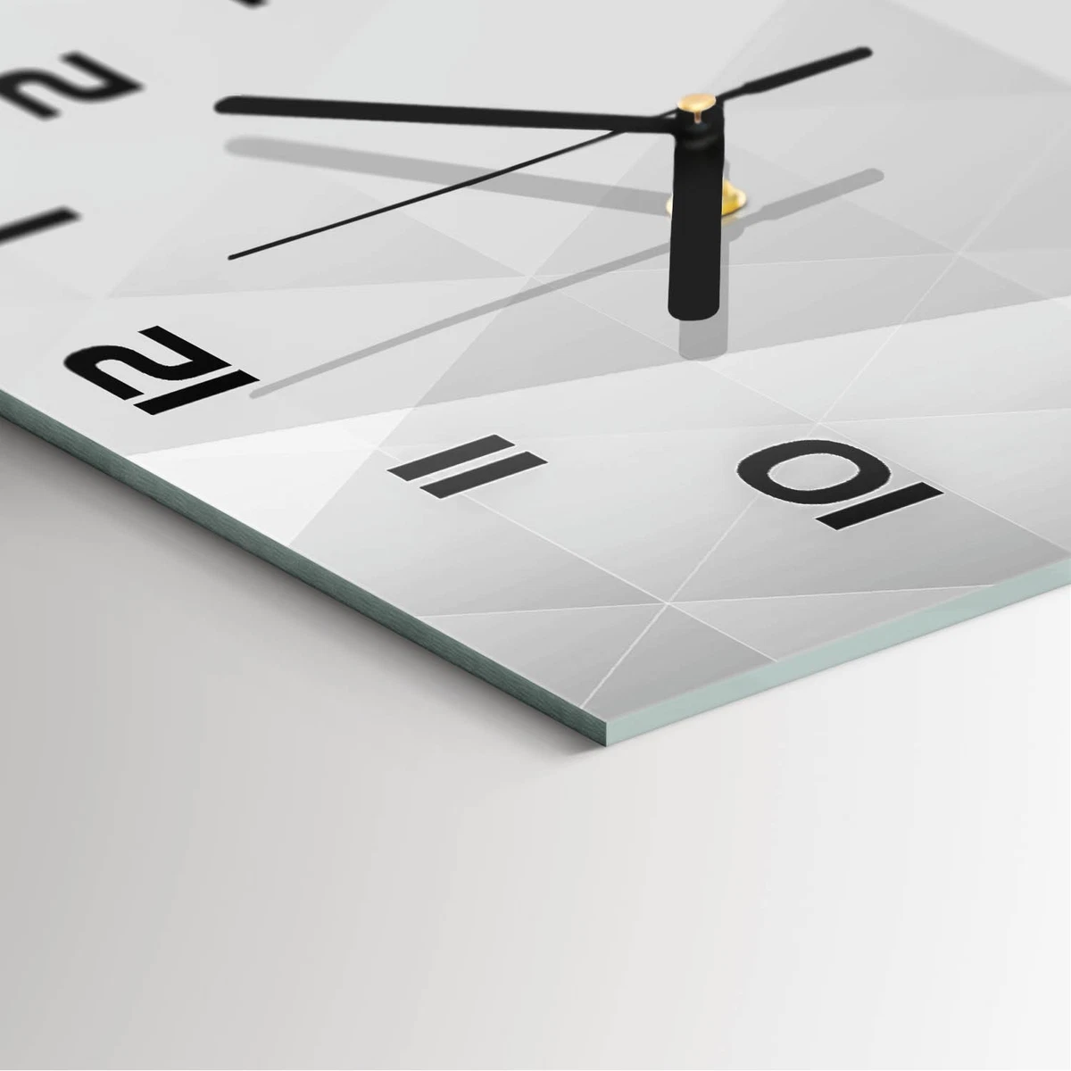 Reloj de Pared Rectangular Decorativo para Hogar Fondo Abstracto 60x30 cm