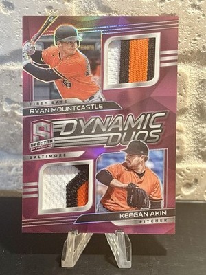 2021 Panini Spectra Ryan Mountcastle Keegan Akin Dual Patch 6/20 Orioles