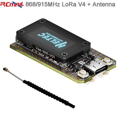 868MHz 915MHz ESP32 LoRa 32 V4 Board + 868/915 Antenna for Meshtastic LoRaWAN