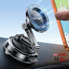 for MagSafe Car Mount 3-Axis Adjustable , Vacuum Magnetic Phone Holder Black