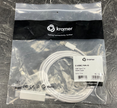 Kramer USB C to HDMI 10 FT C USBC HM 10    ️     BRAND NEW!     ️    