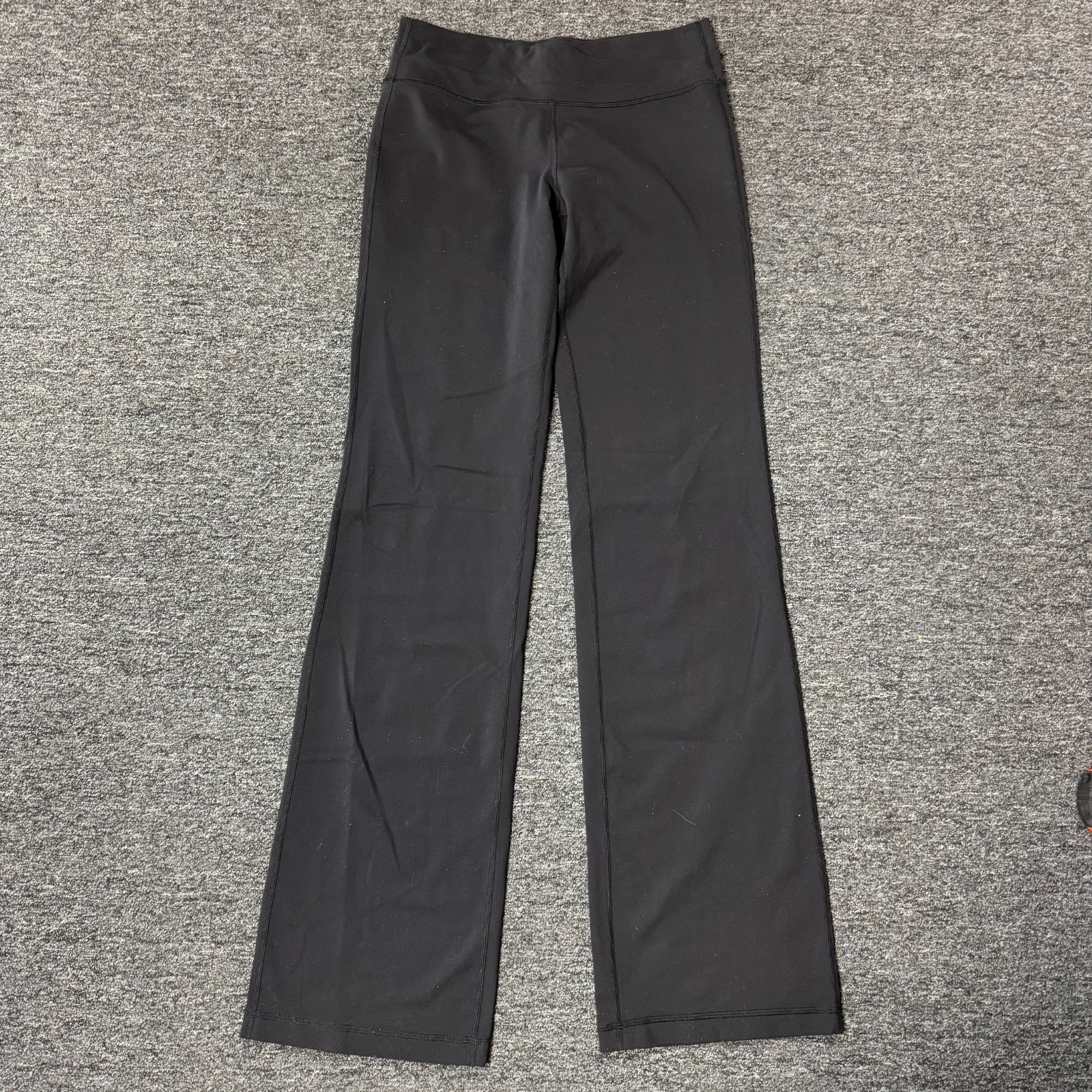 Lululemon Stretch Athletic Tall Leggings Straight Pants Womens Sz M Black