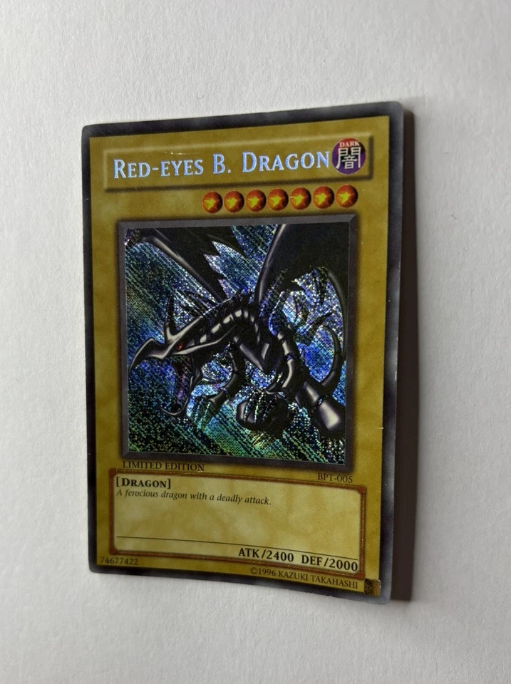 Yu-Gi-Oh! Misprint Red-Eyes B. Dragon - Reverse Secret Rare - BPT-005 - MP/LP - Image 2 of 4
