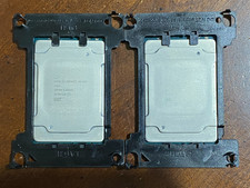 Lot of 2 Intel Xeon Silver 4214 2.2 GHz 12 Core 16.5 MB Cache CPU (SRFB9)