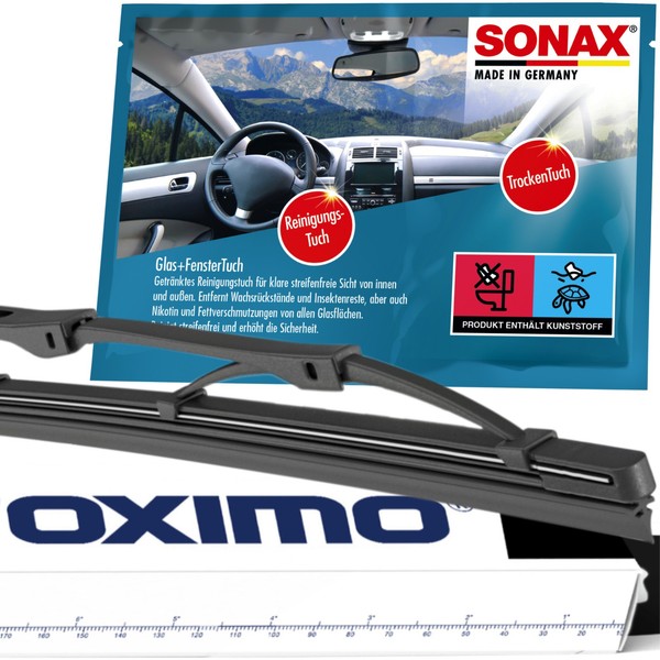 Oximo Scheibenwischer Vorne CitroëN AX ZA- Wischer Blatt Wisch +Sonax-Tuch-image