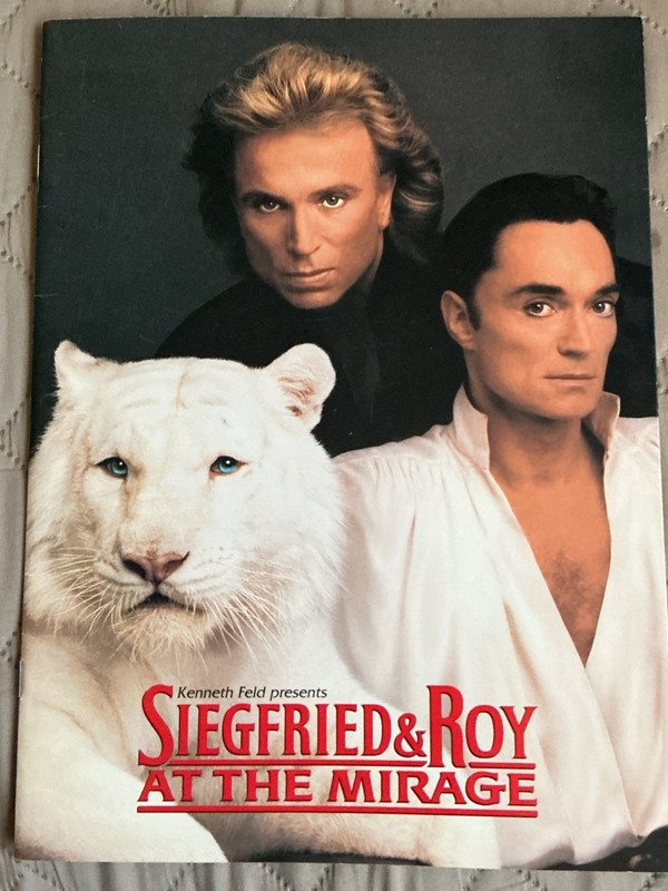 1994 Souvenir Program from SIEGFRIED AND ROY at the Mirage Las Vegas