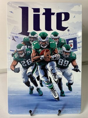 Miller Lite Beer Philadelphia Eagles Sign - High Life NFL Football -