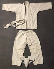 🍀 Ju Jutsu Anzug ￼/JudoAnzug ￼Gr. 130 von KWON Clubline mit HodenSchutz ￼