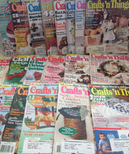 Lot of 20 CRAFTS 'n THINGS Magazines 1994-1996 Multiple Patterns  Projects