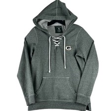 Green Bay Packers Pullover Hoodie Women M Green Heathered Gorpcore Athleisure