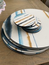 Portmeirion Round Coast 6 placemats and coasters with a seaside-inspired design