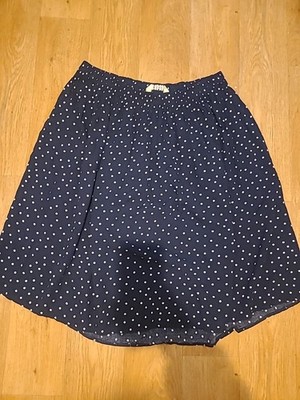 Leichter ausgestellter Rock Damen Dixie Größe L/XL gepunktet Gummizug