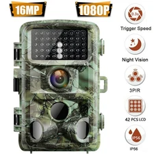 2X Campark 14MP Trail Camera 1080P Hunting Wildlife Game Spy 3PIR Night Vision