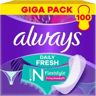 Always Daily Fresh Slim Flexistyle Slipeinlagen 100 Stück, Mit Frischeduft