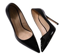 Stuart Weitzman Power 100 Pump in Black Patent