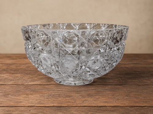 Vintage Possibly Tritschler Winterhalder Cut Lead Crystal Bowl 6”