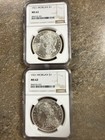 (2) 1921 Morgan Dollar NGC MS62- NICE COINS — photo 1