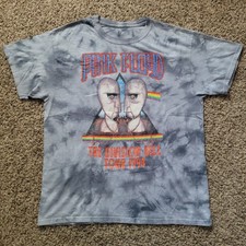 Pink Floyd T-shirt Shirt Gray Tie Dye Division Bell Tour 1994 Size Large