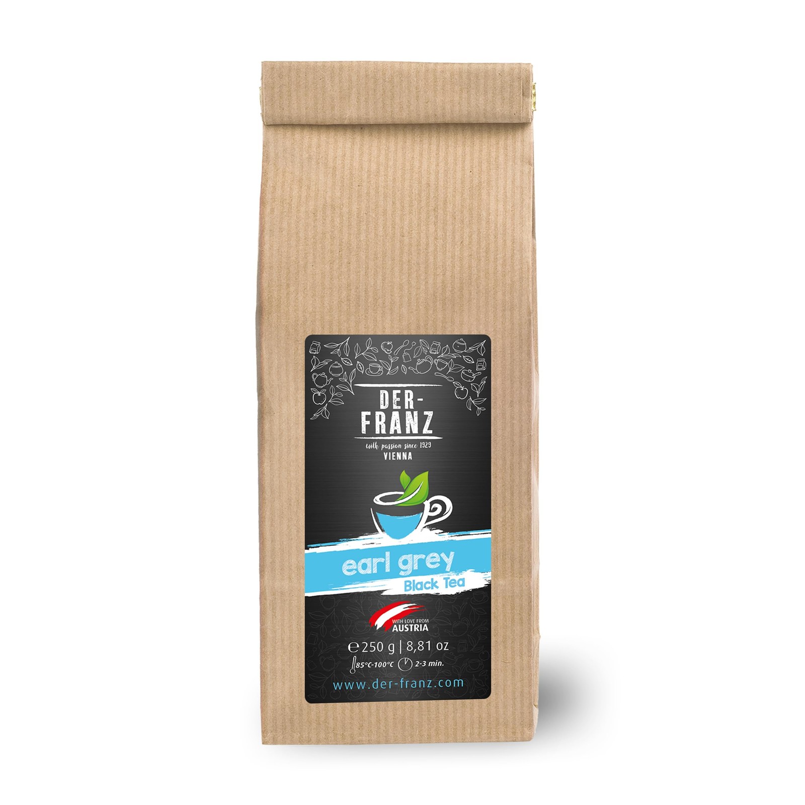 Schwarztee „Earl Grey“ in ganzen Blättern, 250 g
