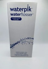 WATERPIK WF-20 CORDLESS PULSE RECHARGEABLE PORTABLE WATER FLOSSER open pox