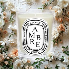 Image of Diptyque Ambre (Amber) Scented Classic Candle 6.5oz/ 190g New In Box Gifts