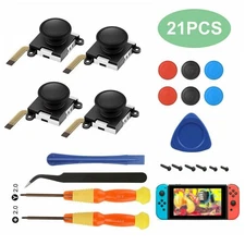 4X Replace 3D Analog Joystick Thumb Stick For Switch Repair Tool Kit US