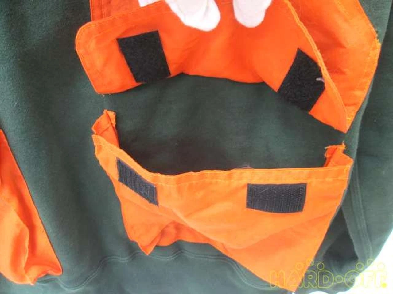 A BATHING APE (BAPE) Felpa con cappuccio A Bathing Ape verde arancione nylon switch pullover usata