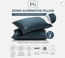Pillow Guy MicronOne Down Alternative Stomach Sleeper Soft 2-Pack Pillows NWT