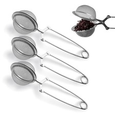 nap Ball Tea Strainer, Ridworg 3 Pack Premium normal, Stainless Steel