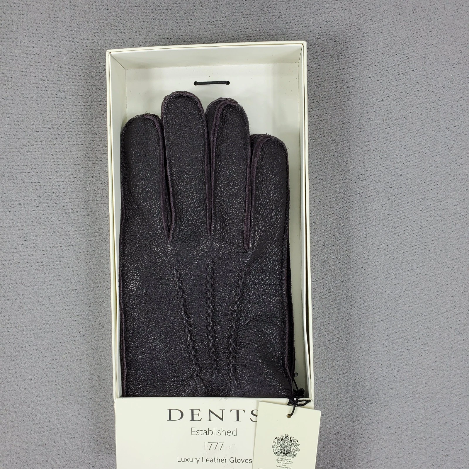 DENTS Lined Butter Soft Sheep Leather Luxury Driving Gloves Sz M NWT Black