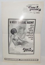 Code 7 Victim 5 Press Book, 1964, Lex Barker James Bond knock off