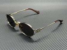 MIU MIU MU 52YS ZVN80Q Pale Gold Dark Grey Women's 54 mm Sunglasses