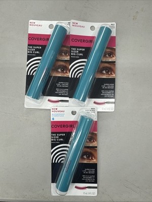 3 New Cover Girl The Super Sizer Big Curl + Instant Volume Mascara Black #805