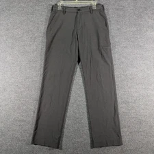 Adidas Pants Mens 30x32 Charcoal Gray Performance Golf Stretch Nylon Blend Tech