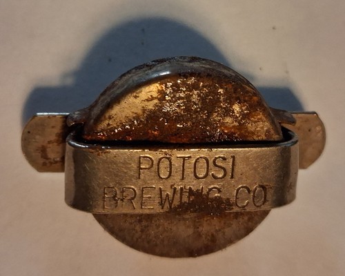 Vintage POTOSI BREWING CO. Bottle Cap Stopper RARE!!! Cork Lined FREE SHIP!