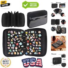 Enamel Pin Display Pages Pin Carrying Case, Pins Collection Storage Organizer...