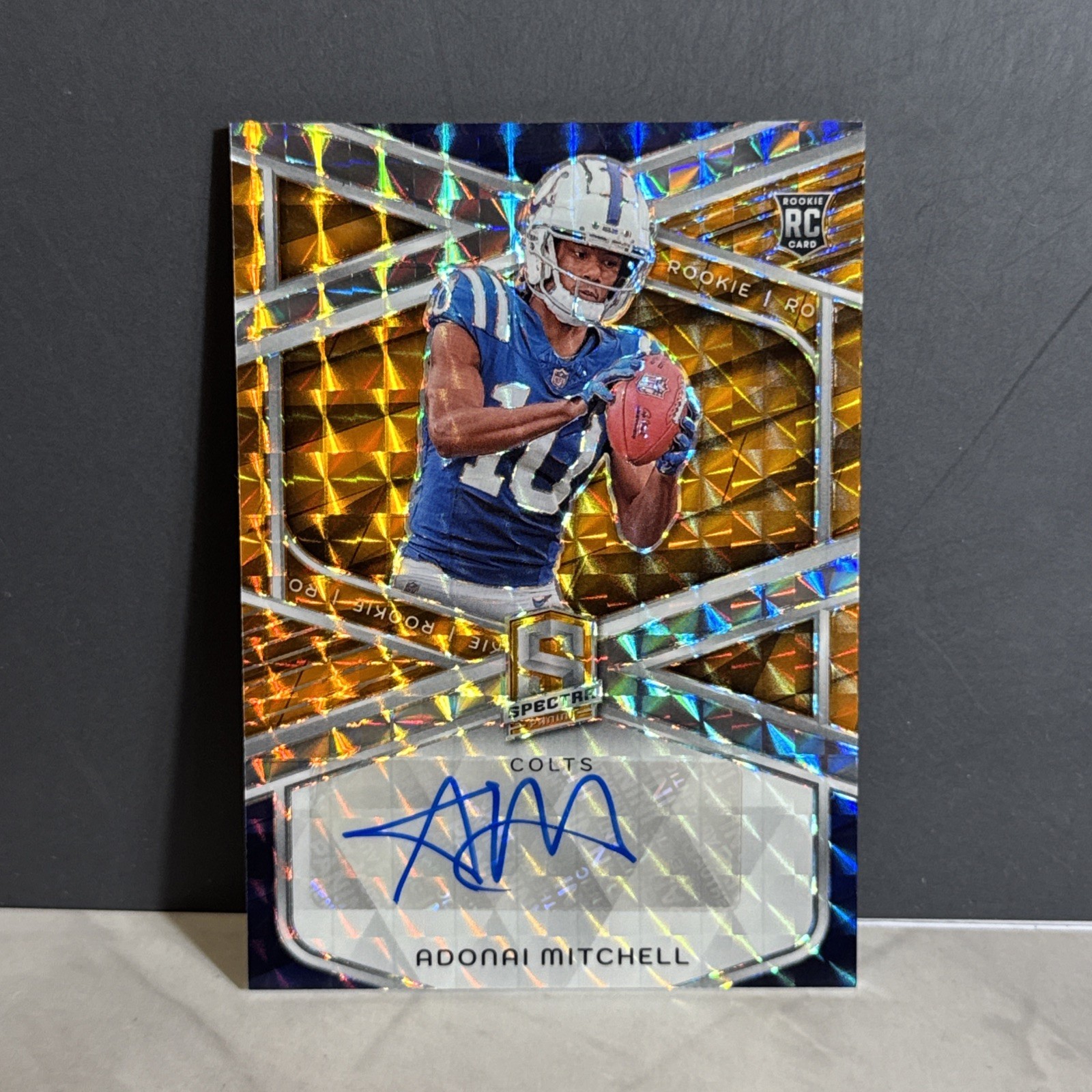 Adonai Mitchell Panini Spectra Rookie Autographs #RAAML Meta