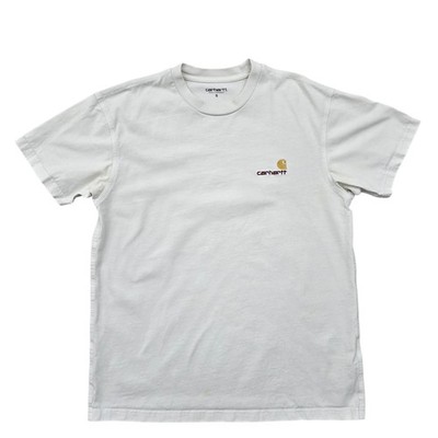 Carhartt WIP Organic Cotton Men's White Crew S/S T-Shirt Size S