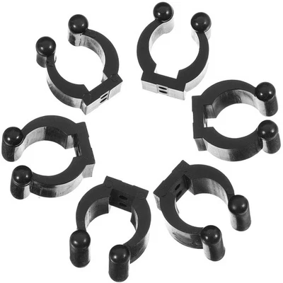 10Pcs Fishing Rod and Pool Cue Wall Clips for Storage Rack with Screws Included - Image 1 of 4
