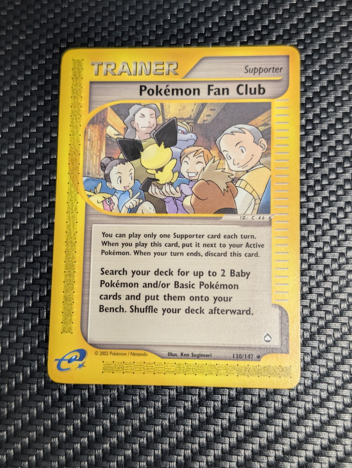 Pokemon Fan Club Aquapolis 130/147 Gen 3 e-Series Uncommon NM Vintage 2002