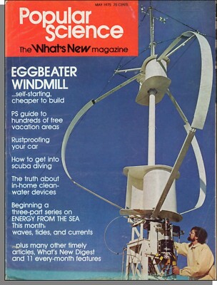 Popular Science - 1975, May - Eggbeater Windmill, Energy From The Sea