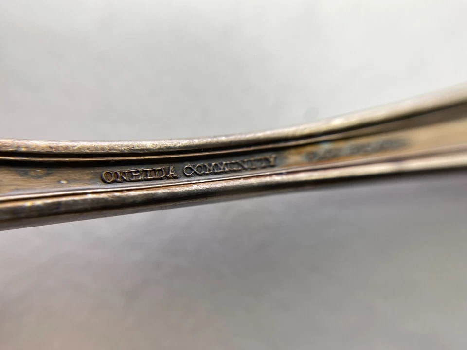 Lote de colheres antigas Oneida Swanson Rogers Adams Jefferson President Charity DS68 - Imagem 3 de 4